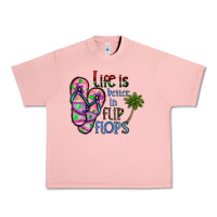 Salmon life is better İn flip flops Urban Heavy Tee - CowhideDigitalArt