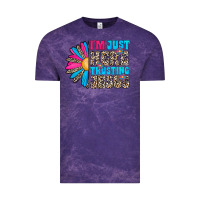 Cloud Purple im just here trusting jesus Vintage Tee - CowhideDigitalArt