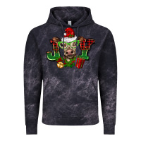 Cloud Black christmas joy cow Vintage Hoodie - BarkalooDesign