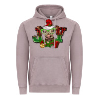 Vintage Zinc christmas joy cow Vintage Hoodie - BarkalooDesign
