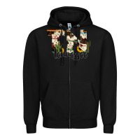 Black tenesse state cowhide serape cactus Zipper Hoodie - RanaPortraitStore