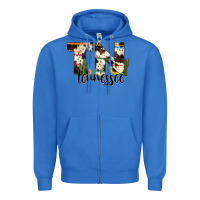 True Royal tenesse state cowhide serape cactus Zipper Hoodie - RanaPortraitStore