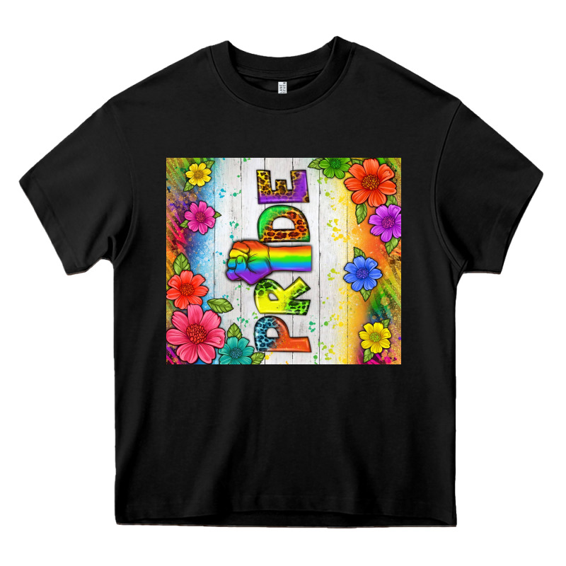Lgbtq+ Pride With Flower Tumbler Heavy Core Tee by BundleAndBundleShop | Teevron