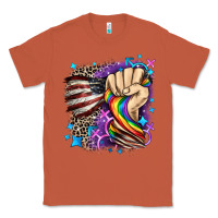 Copper LGBTQ+ and American flag Classic Tee - FaDigitalArtStudio