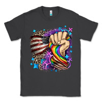 Smoke LGBTQ+ and American flag Classic Tee - FaDigitalArtStudio