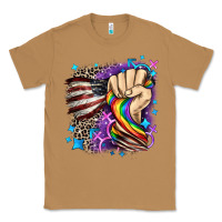 Toasted Coconut LGBTQ+ and American flag Classic Tee - FaDigitalArtStudio