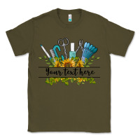 Army Green customize nail tools with sunflower preview Classic Tee - BarkalooDesign