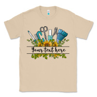 Mushroom customize nail tools with sunflower preview Classic Tee - BarkalooDesign