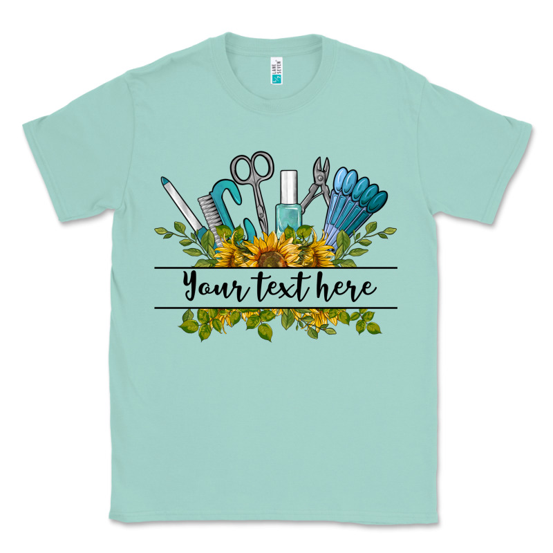Customize Nail Tools With Sunflower Preview Classic Tee by BarkalooDesign | Teevron