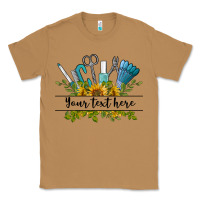 Toasted Coconut customize nail tools with sunflower preview Classic Tee - BarkalooDesign
