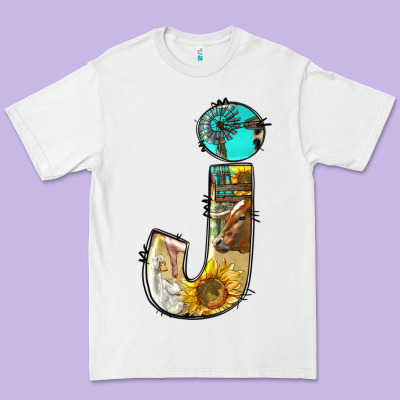 Farm Life Alphabet Lowercase Letters J Premium Tee Designed By Bundleandbundleshop