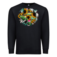 Black Texas Map Sunflower Cactus Serape Premium Sweatshirt - RanaPortraitStore