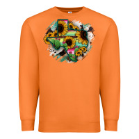 Carrot Texas Map Sunflower Cactus Serape Premium Sweatshirt - RanaPortraitStore