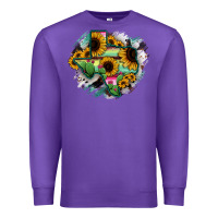 Purple Texas Map Sunflower Cactus Serape Premium Sweatshirt - RanaPortraitStore