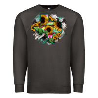 Smoke Texas Map Sunflower Cactus Serape Premium Sweatshirt - RanaPortraitStore