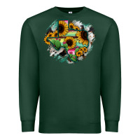 Sports Green Texas Map Sunflower Cactus Serape Premium Sweatshirt - RanaPortraitStore