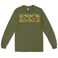 Army Green Thankful Pumpkin Long Sleeve Tee - Artiststas