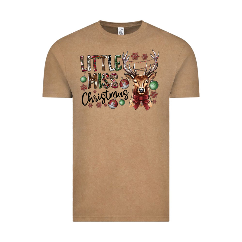 Little Miss Christmas Vintage Tee by CowhideDigitalArt | Teevron