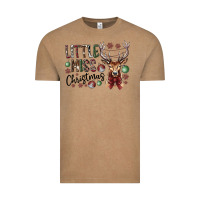 Vintage Coffee little miss christmas Vintage Tee - CowhideDigitalArt