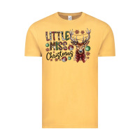 Vintage Mustard little miss christmas Vintage Tee - CowhideDigitalArt