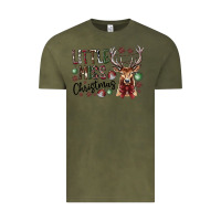 Vintage Olive little miss christmas Vintage Tee - CowhideDigitalArt