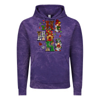 Cloud Purple christmas ho ho ho gnomes Vintage Hoodie - BarkalooDesign