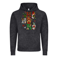 Vintage Black christmas ho ho ho gnomes Vintage Hoodie - BarkalooDesign