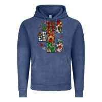 Vintage Denim christmas ho ho ho gnomes Vintage Hoodie - BarkalooDesign