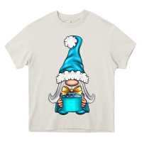 Cream winter gnome with gift Heavy Core Tee - BundleAndBundleShop