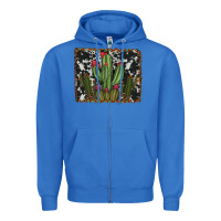 True Royal aztec cowhide cacti Zipper Hoodie - RanaPortraitStore