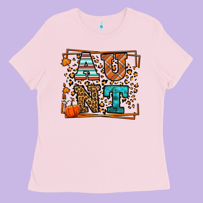 Autumn Leopard Aunt Ladies Tee Designed By Lillyallendesigns