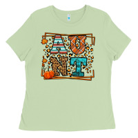 Matcha Autumn Leopard Aunt Ladies Tee - LillyAllenDesigns