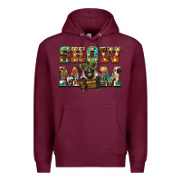 Burgundy show mom suffolk sheep black sheep Premium Hoodie - BarkalooDesign