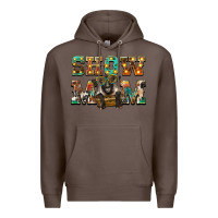 Coffee show mom suffolk sheep black sheep Premium Hoodie - BarkalooDesign
