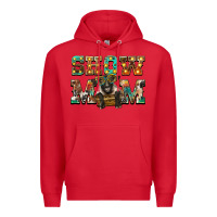 Red show mom suffolk sheep black sheep Premium Hoodie - BarkalooDesign