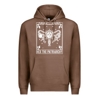 Chestnut womens hex the patriarchy uterus tarot card halloween feminist t shirt Premium Hoodie - maiPhamDesign