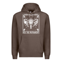 Coffee womens hex the patriarchy uterus tarot card halloween feminist t shirt Premium Hoodie - maiPhamDesign