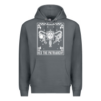 Rock womens hex the patriarchy uterus tarot card halloween feminist t shirt Premium Hoodie - maiPhamDesign