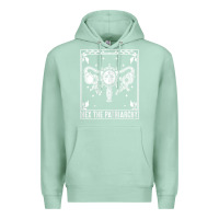 Seafoam womens hex the patriarchy uterus tarot card halloween feminist t shirt Premium Hoodie - maiPhamDesign