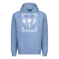 Colony Blue womens hex the patriarchy uterus tarot card halloween feminist t shirt Premium Hoodie - maiPhamDesign