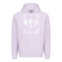 Lilac womens hex the patriarchy uterus tarot card halloween feminist t shirt Premium Hoodie - maiPhamDesign