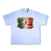 Grape Ice mexican flag with leopard Urban Heavy Tee - RanaPortraitStore