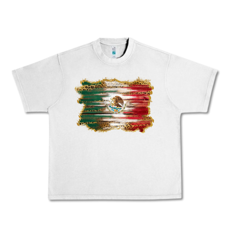 Mexican Flag With Leopard Urban Heavy Tee by RanaPortraitStore | Teevron