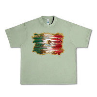 Oil Green mexican flag with leopard Urban Heavy Tee - RanaPortraitStore