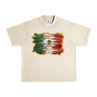 Sandshell mexican flag with leopard Urban Heavy Tee - RanaPortraitStore