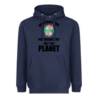 Navy Destroy the patriarchy not the planet Heavyweight Hoodie - Bettercallsaul
