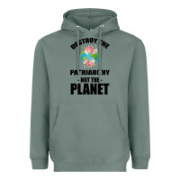 Sage Destroy the patriarchy not the planet Heavyweight Hoodie - Bettercallsaul