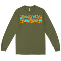 Army Green Welcome Fall Long Sleeve Tee - Artiststas