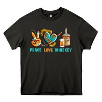 Asphalt Peace Love Whiskey Heavy Core Tee - BundleAndBundleShop