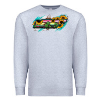Heather Grey Tennessee Map Sunflower Cactus Serape Premium Sweatshirt - RanaPortraitStore